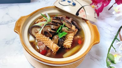 線上課程「年菜系列_鴻運獅子頭&魷魚螺肉蒜&一品花雕雞」蔡萬利老師5