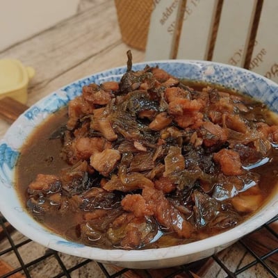 7/23(四)  A班 素食小吃攤_梅干素滷肉醬+髮菜羹 / 林成老師6