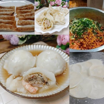 5/7(四) A班 蝦仁肉圓+泡菜脆皮鍋貼+酸白菜水餃 / 陳琪琮老師1