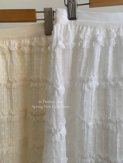 氣質點點雪紡半身裙（2colors)7