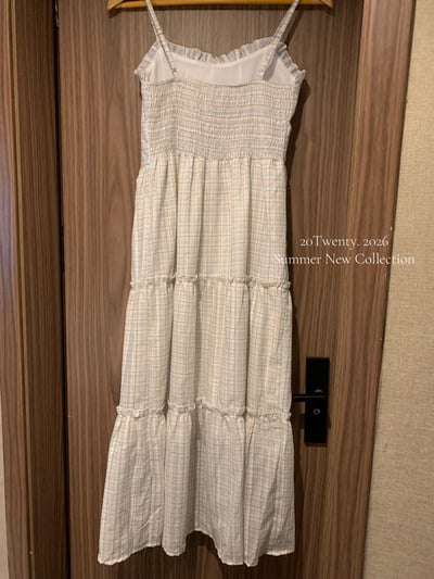 溫柔小姊姊格紋長洋（1colors)8