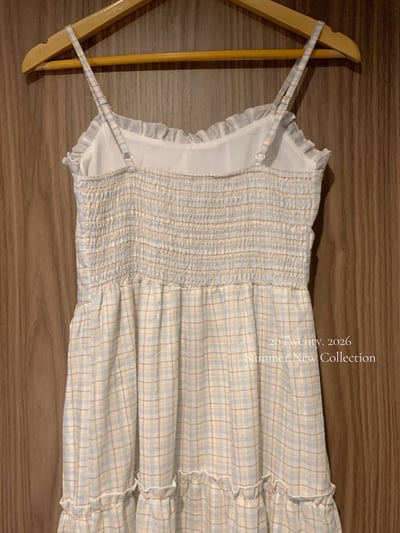 溫柔小姊姊格紋長洋（1colors)9