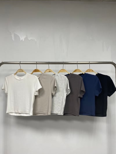 Look5 內搭短T+小花吊帶短洋8