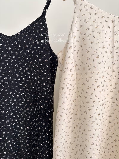 夏日必備韓系小碎花長洋（2colors)7