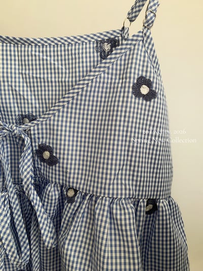 Look7刺繡綁帶背心+紗網半身裙4