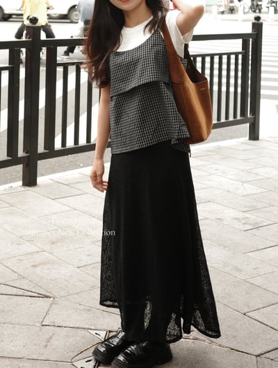 格紋套裝組合（三件套）5