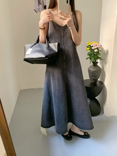 Look 4 透膚內搭+牛仔長洋裝6