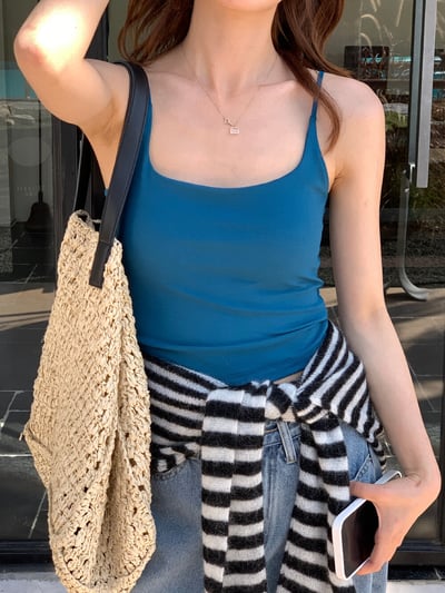 透氣吊帶修身背心（10colors)7