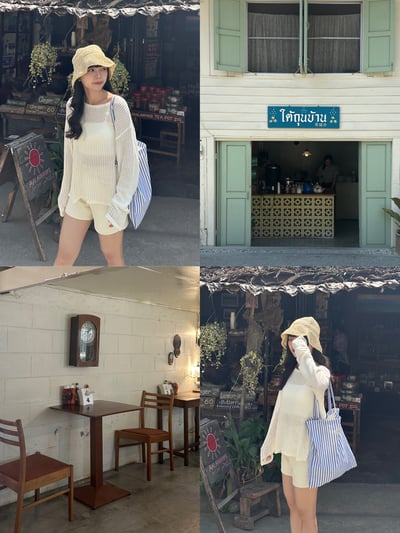 韓系小清新編織草帽（2colors)1