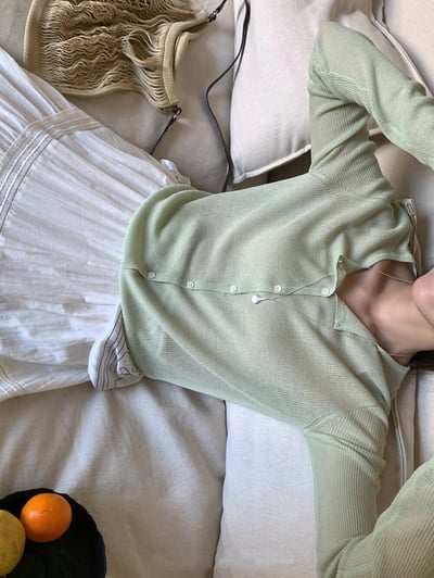 親膚排釦針織上衣（7colors)5