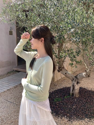 親膚排釦針織上衣（7colors)4