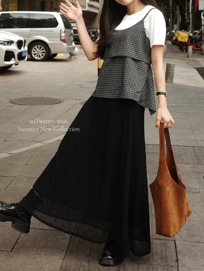 格紋套裝組合（三件套）4