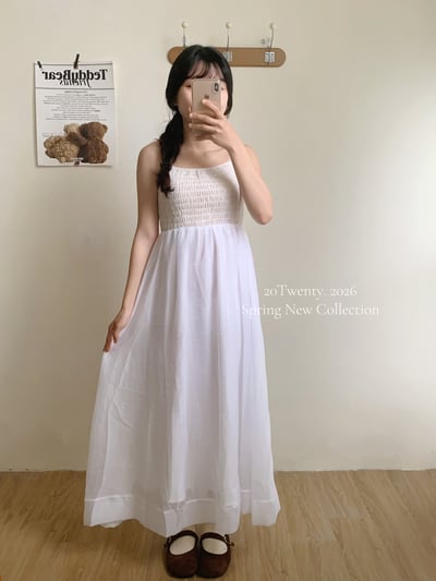 氣質澎澎吊帶長洋（1colors)3