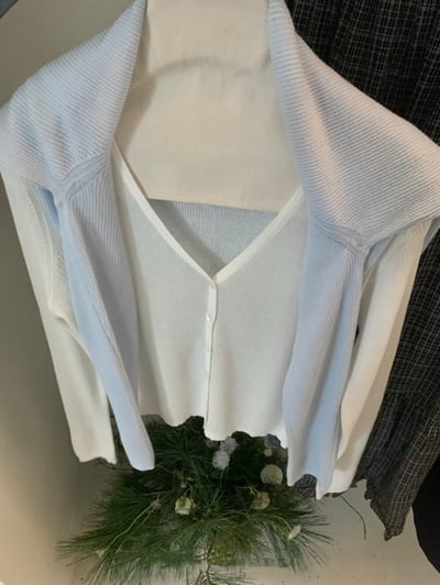 Look8 天絲罩衫+澎澎短洋8