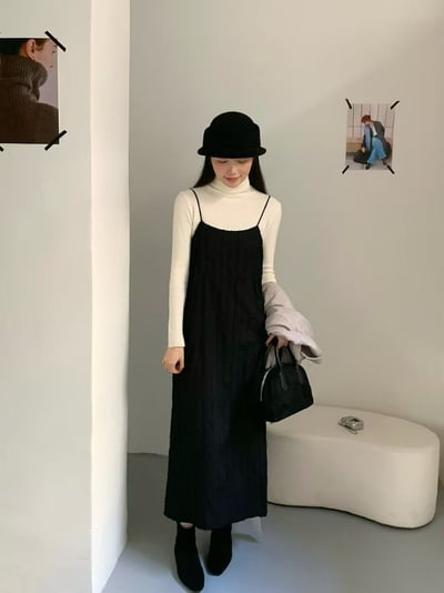 氣質歐尼吊帶長洋（肩帶可調）（2colors)7