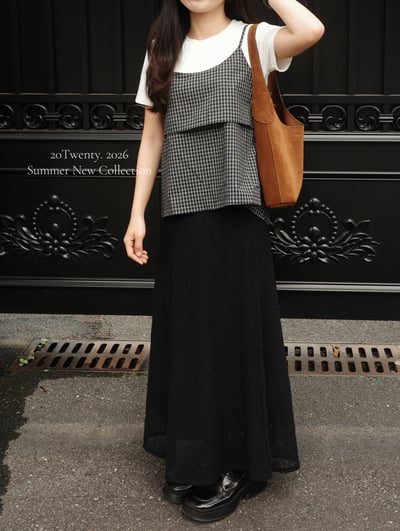 格紋套裝組合（三件套）1