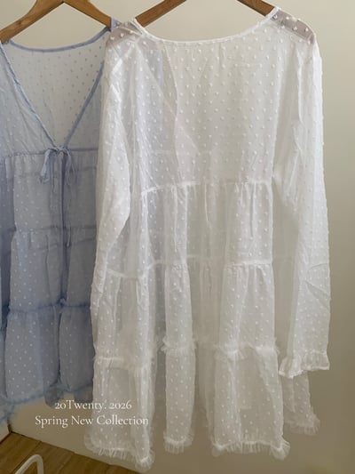 日系點點綁帶罩衫（2colors)6