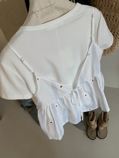 向日葵小提花背心（1colors)5