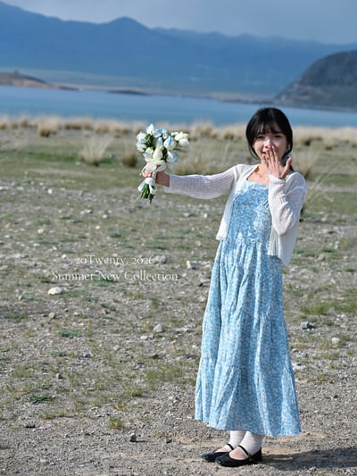 渡假小碎花長洋（1colors)6