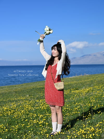 小清新碎花短洋（1colors)1