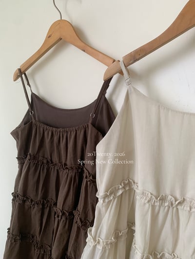 滾邊花紋吊帶短洋（4colors)8