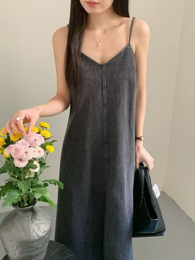 Look 4 透膚內搭+牛仔長洋裝5