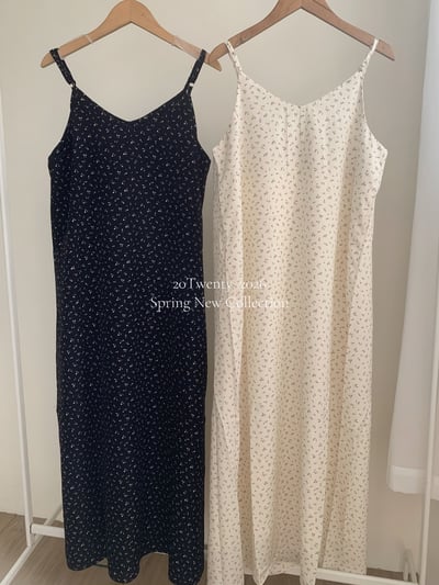 夏日必備韓系小碎花長洋（2colors)6