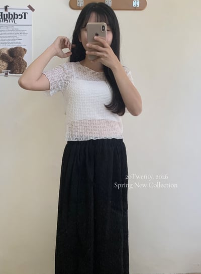 透膚內搭上衣（1colors)3