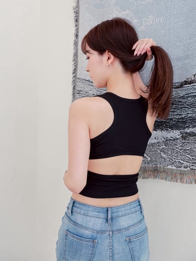 個性燙鑽罩杯背心4
