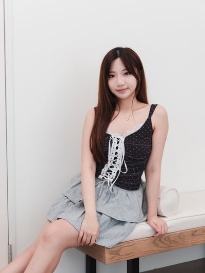 純慾綁帶點點背心1