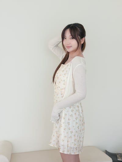 碎花短洋罩衫套裝4