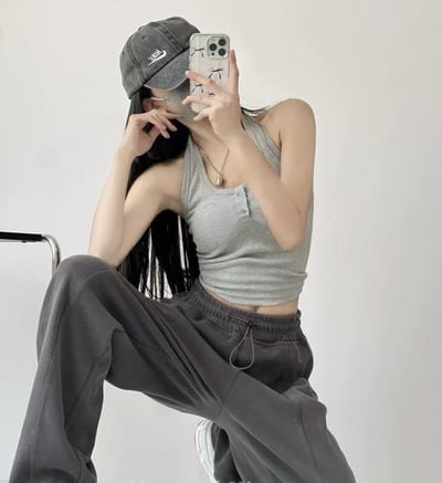 繞脖短版小背心6