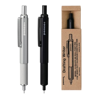 製圖原子筆 (銀色) (黑色)1