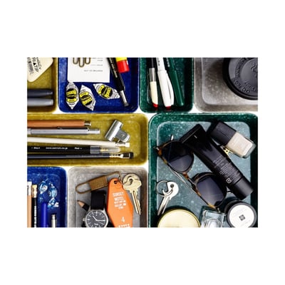 大理石紋置物盤 (M)2