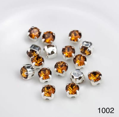 施華洛1088-4mm銀底/銀底爪鑽19