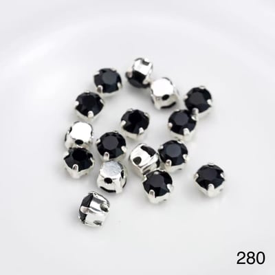 施華洛1088-4mm銀底/銀底爪鑽15