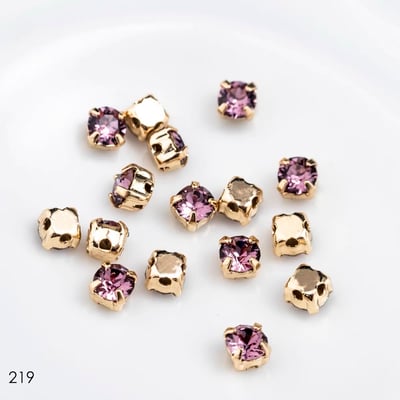 施華洛1088-4mm金底/金底爪鑽12