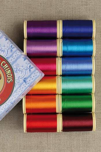 預購/現貨-RAYON THREAD BOX 12 SPOOLS CLASSIC TONES  人造絲5