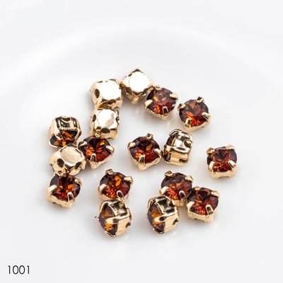 施華洛1088-4mm金底/金底爪鑽18