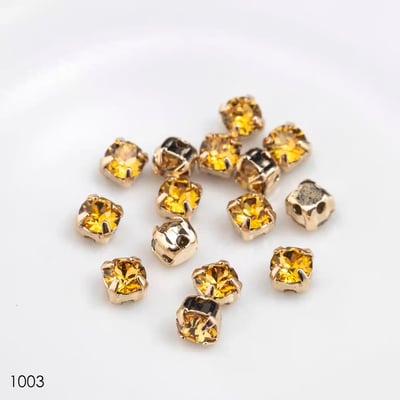 施華洛1088-4mm金底/金底爪鑽20