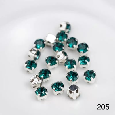 施華洛1088-4mm銀底/銀底爪鑽3