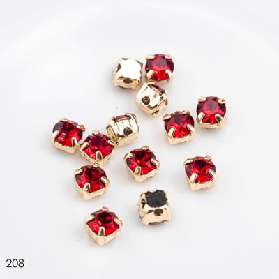 施華洛1088-4mm金底/金底爪鑽6
