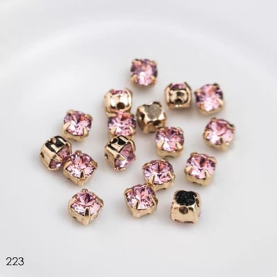 施華洛1088-4mm金底/金底爪鑽13