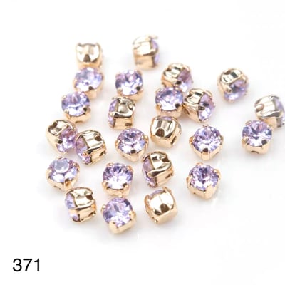 施華洛1088-4mm金底/金底爪鑽24