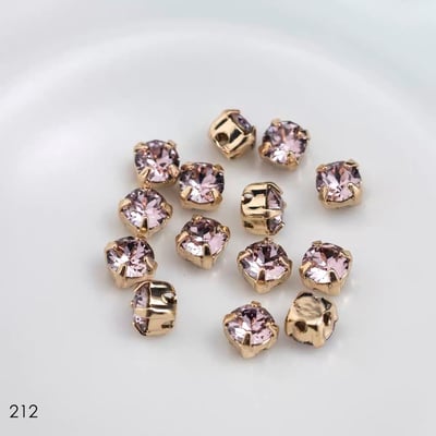 施華洛1088-4mm金底/金底爪鑽9