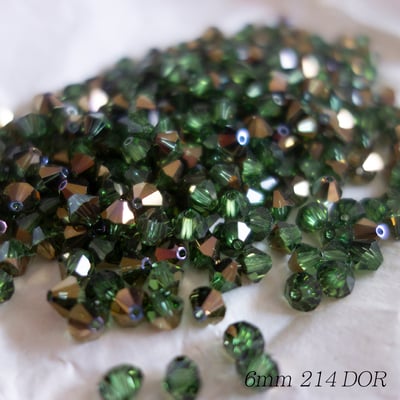 SWAROVSKI 5301 6MM 金屬菱形-10 顆1
