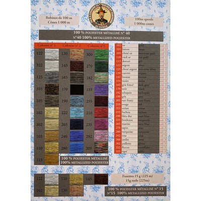 SAJOU-METALLIZED THREAD 金屬系列21