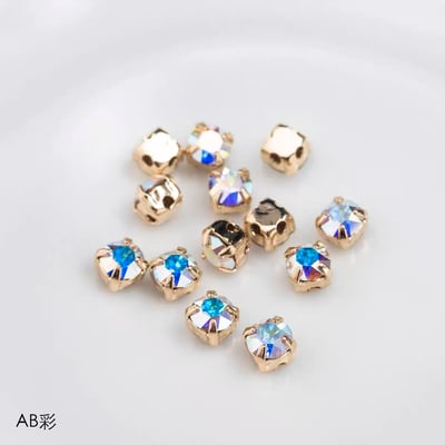 施華洛1088-4mm金底/金底爪鑽21