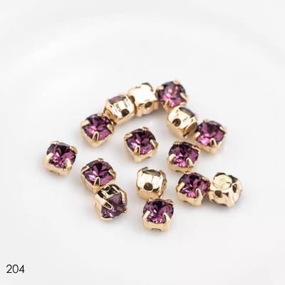 施華洛1088-4mm金底/金底爪鑽2