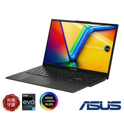 ASUS S5504VA 15.6吋2.8K筆電 (i5-13500H/16GB/512G/EVO/午夜黑/Vivobook S15 OLED3